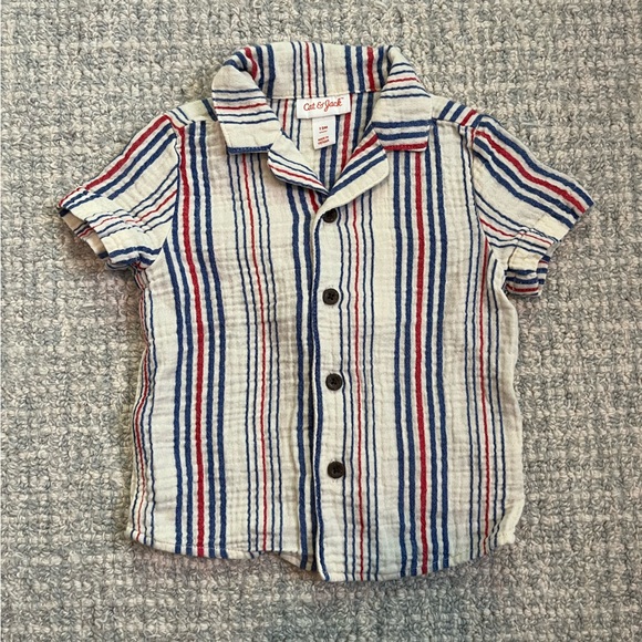Cat and Jack Baby Boy Celebration Shirt (12M) - Picture 1 of 3